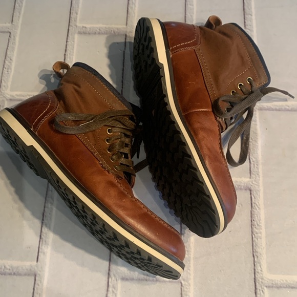 Aldo Brown Leather Boots with Moccasin Toe - Picture 2 of 12